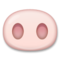 Pig Nose emoji on LG